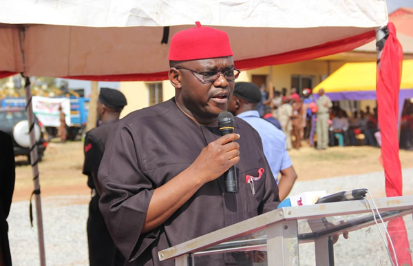 08 Honorable Minister of Health Prof Onyebuchi Chukwu delivers the Presidents address at the 2013 World AIDS Day