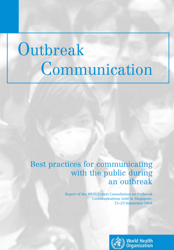 Best practices for communicating with the public during an outbreak 