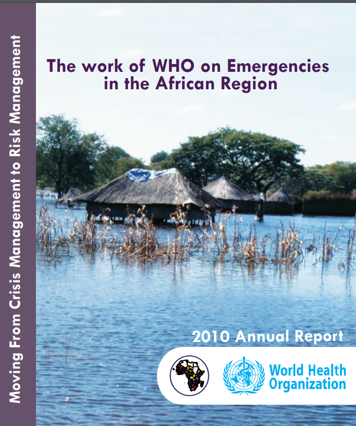 The work of WHO on Emergencies in the African Region 
