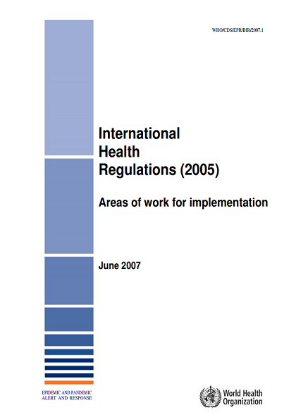 International Health Regulations (2005): Areas of work for implementation