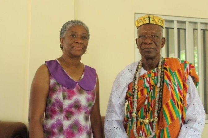 Dr Lucile Imboua et le Roi Togbui Agokoli IV