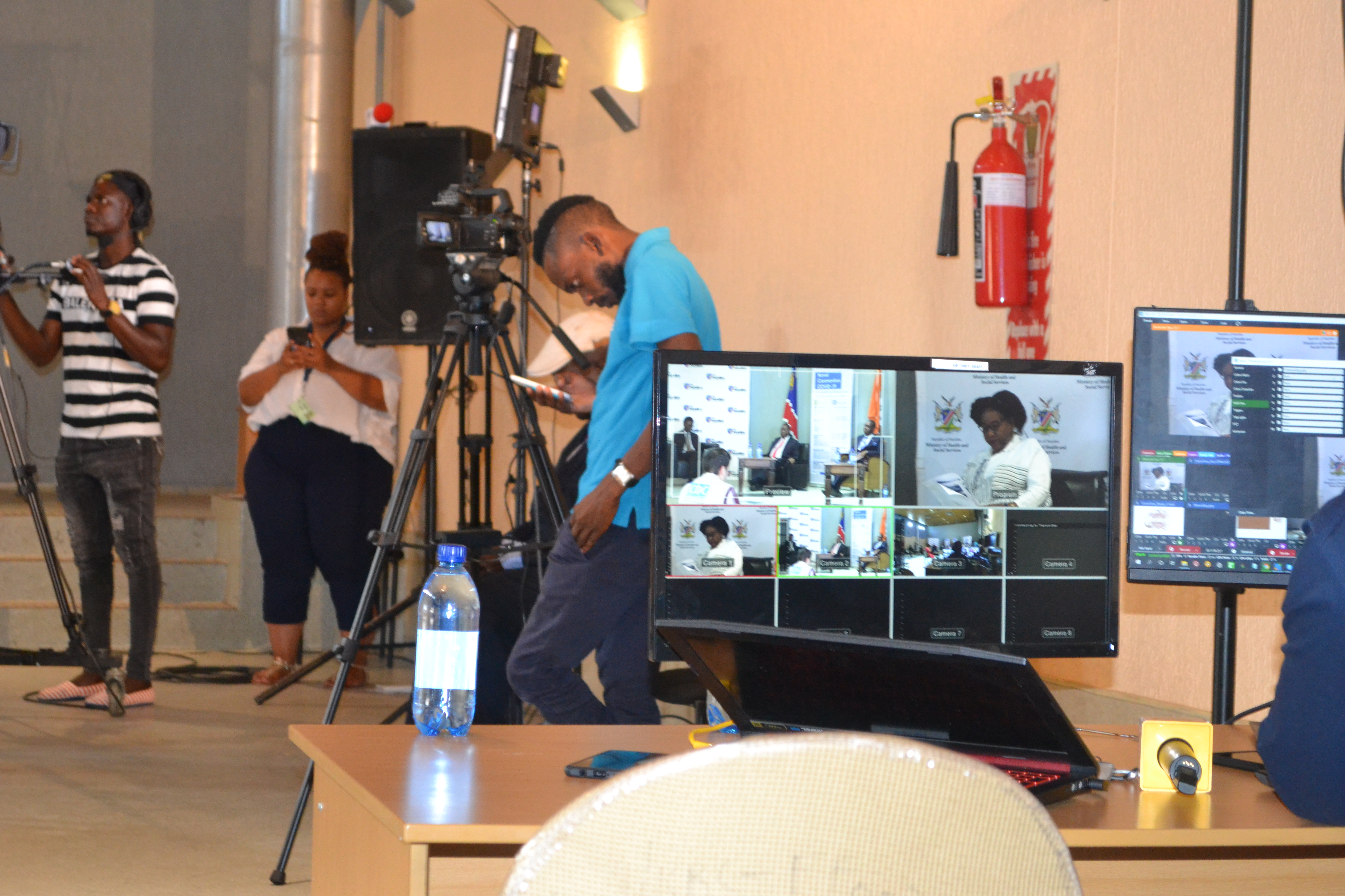 Namibia launched a COVID-19 Communication Centre on 2 April 2020 jointly managed by the Ministry of Health and Social Services and the Ministry of Information, Communication and Technology. The Center host 2 daily live media briefings on COVID-19 involving all sectors. 