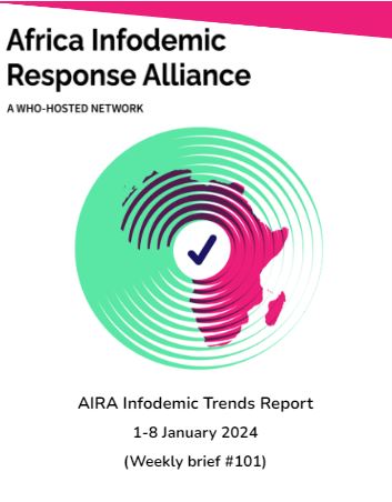 AIRA Infodemic Trends Report 1-8 January (Weekly Brief #101 of 2024)