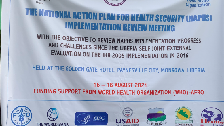NAPHS Review meeting in Liberia