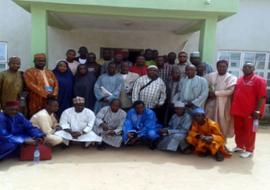 Officials from Republic of Niger and Nigeria at the cross-border planning meeting in Sokoto State, February 2014
