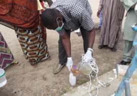 Training in collection of sewage samples for polio environmental surveillance
