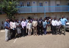 Senior Ministry of Health officials, WCO staff and focal points of H6 agencies in a group photograph at the meeting