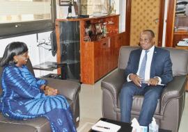 Echanges fructueuses empruntes de convivialité entre la Ministre ivoirienne de la santé et le Représentant de l'OMS