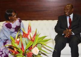 Dr Moeti reçue en audience par le Premier Ministre ivoiriene