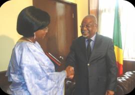 La Représentante de l’OMS/Congo chaleureusement reçue par le Président du Sénat
