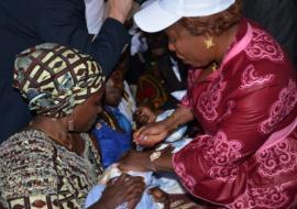 Marie-Irène Richmond, Présidente de la Commission nationale PolioPlus du Rotary a réitéré l’engagement du son organisation à mobiliser plus de fonds pour aider la Côte d’Ivoire.