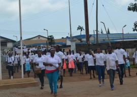 Procession in the principal streets of Takoradi