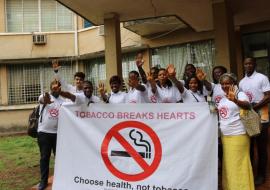 Pharmacy and medical students in Sierra Leone say No Tobacco
