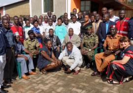 Risks Communication and Community-based Surveillance officers attending the ToT training at West End Hotel in Fort Portal Town