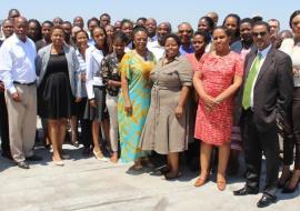 Group photo of participants at the Integrated Vector Management stakeholder engagement meeting in Botswana