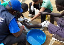 dracunculiasis-guinea-worm-disease. Credit: WHO