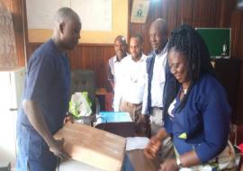 WHO presenting thermometers for Lassa fever outbreak response to Enugu state