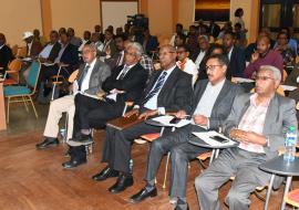 Honorable Ministers and higher government officials present at the meeting