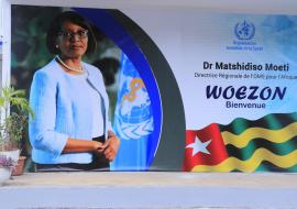 Message d'acceuil de Dr Moeti au Togo