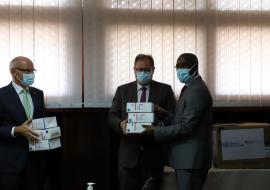 OMS- faz entrega oficial de máscaras cirúrgicas ao MISAU doadas pelo Governo Alemão