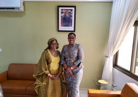 Dr DIALLO (Représentante OMS) et Mme Gnakade (Ministre des Armées au Togo)