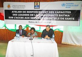 Droit des minorités et des couches vulnérables aux soins de santé : l’OMS appuie le Burundi dans la sensibilisation des Batwa sur le renforcement de leur accès aux soins de santé.