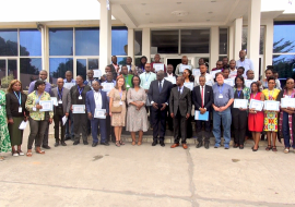 photo de groupe - participants à la formation de  formateurs pour la surveillance de la RAM - Kinshasa - RDC -