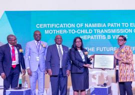 Namibia reaches key milestone in eliminating mother-to-child transmission of HIV and hepatitis B  