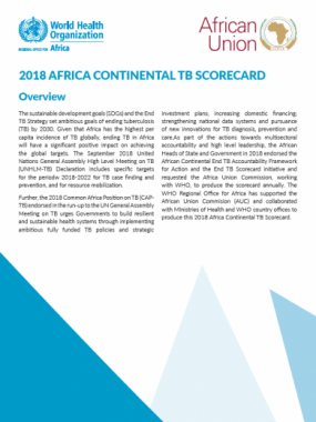 2018 AFRICA CONTINENTAL TB SCORECARD
