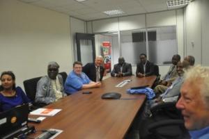 Introductory briefing of the Rotarians at WHO Ethiopia