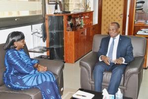 Echanges fructueuses empruntes de convivialité entre la Ministre ivoirienne de la santé et le Représentant de l'OMS