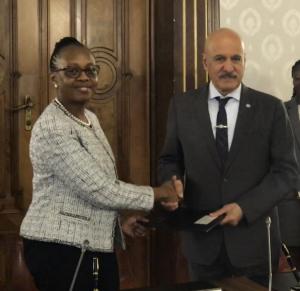 Dr Moeti with the DG of OFID