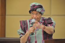01 President Ellen Johnson -Sirleaf addressing the National Task Force on Ebola