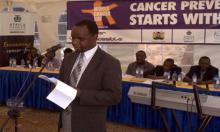 02 Dr. Rex Mpazanje, representing the WHO Country Representative, Dr. Abdoulie Jack remarks