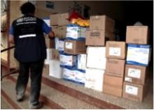 Consignment of assorted logics including Personal Protective Equipment as part of WHO’s continued support in the response
