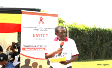 Mr. Musa Bungudu, Country Coordinator UNAIDS delivers his remarks on behalf of the UN Family.
