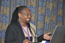 WR Kenya Dr Custodia Mandlhate making her remarks during the meeting