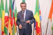  Dr Tedros, WHO DG awarded for his contribution to eliminate malaria