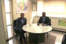 Bilateral meeting between WHO DG elect, and WHO Representative to Ethiopia, Dr Akpaka A. Kalu
