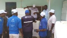WHO personnel supplying and distributing supplies, vaccines and other materials in Kogi state