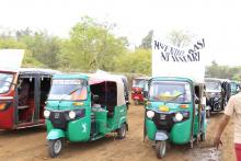 Tricycles that participated in the commemorations 