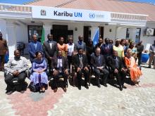 Hon. Kassim M. Maliwa (MP), the Prime Minister and the delegation in a group photo with the UN Heads of Agencies.