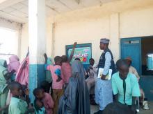 WHO personnel supervising Yellow fever vaccination campaign in Zamfara State, Nigeria.