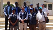 The Joint Mission and the WHO Aweil team posing for a group photo