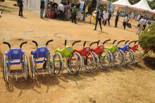 Les 10 chaises roulantes pédiatriques, pour le transfert des enfants malades externes et internes