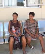 Two of the 40 expectant mothers who are amongst the first intake of the Lady Pohamba Maternity Waiting Home in Gobabis