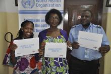 WCO staff promoting the message on World TB Day