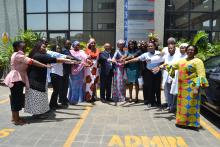 02 Group photograph with Mrs Saraki, Dr Alemu, WHO & WBFA staff