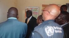The high level mission visiting the health facilities in Yambio