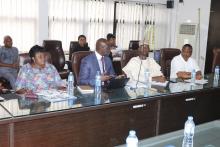 Dr Moses Ongom debriefing the PM FMoH at the meeting.jpg (